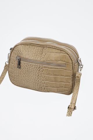 Sac bandoulière en cuir Aliminusa - Taupe