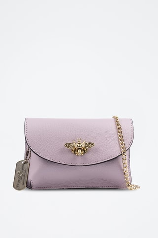 Sac bandoulière en cuir Aquilonia - Violet