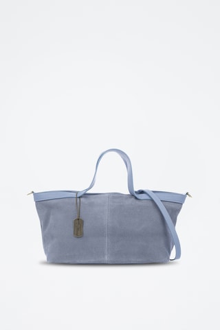 Cabas en cuir Bassignana - Bleu clair