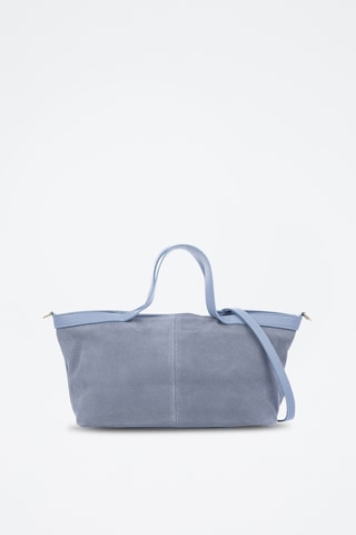 Cabas en cuir Bassignana - Bleu clair