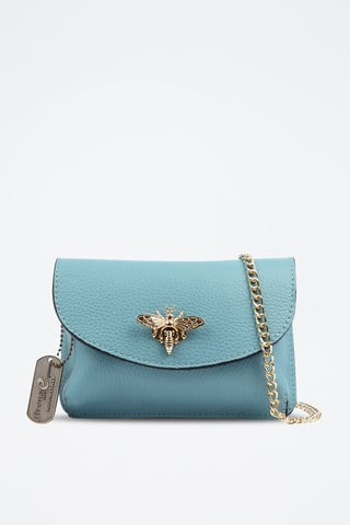 Sac bandoulière en cuir Aquilonia - Bleu