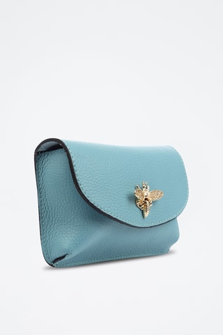 Sac bandoulière en cuir Aquilonia - Bleu