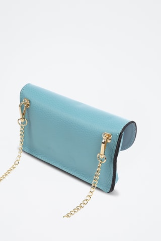 Sac bandoulière en cuir Aquilonia - Bleu
