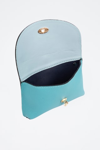 Sac bandoulière en cuir Aquilonia - Bleu