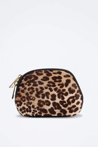 Porte-monnaie en cuir Baratili - Marron et noir