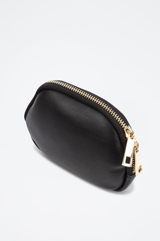 Porte-monnaie en cuir Baratili - Marron et noir