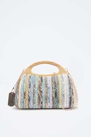 Sac à main en bois Bella - Multicolore