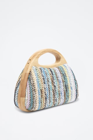 Sac à main en bois Bella - Multicolore