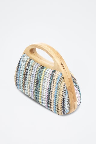 Sac à main en bois Bella - Multicolore