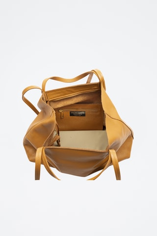 Sac porté épaule en cuir Battaglia - Marron
