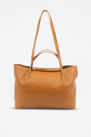 Sac porté épaule en cuir Battaglia - Marron