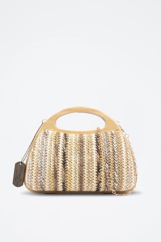 Sac à main en bois Bella - Multicolore