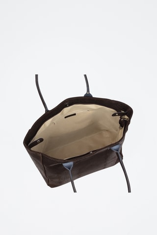 Sac porté épaule en cuir Avola - Marron