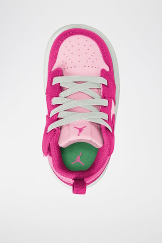 Jordan 1 Low en cuir - Rose et blanc