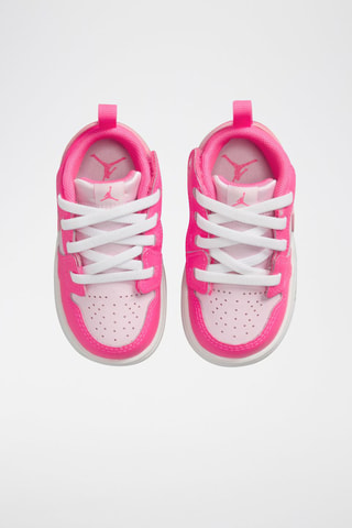 Jordan 1 Low en cuir - Rose et blanc