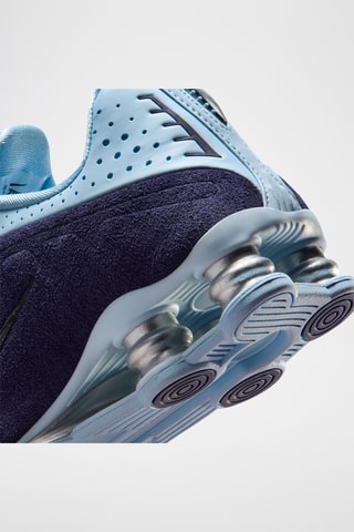 Shox R4 en cuir - Bleu