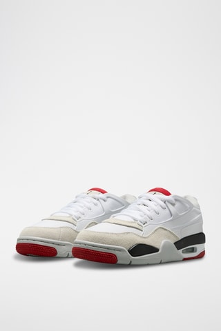 Air Jordan 4 Rm (Gs) en cuir - Blanc et noir