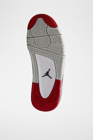Air Jordan 4 Rm (Gs) en cuir - Blanc et noir