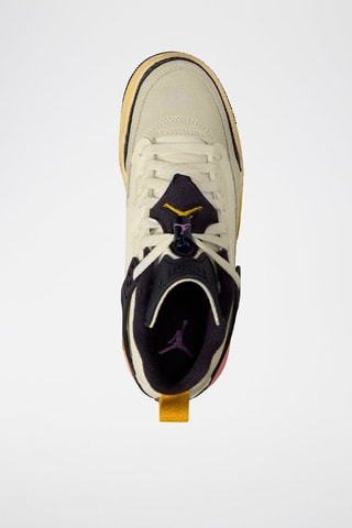 Jordan Spizike en cuir - Ecru et noir