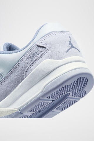 Jordan Flight Court en cuir - Gris clair et mauve