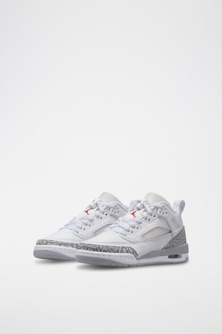 Jordan Spizike Low en cuir - Blanc