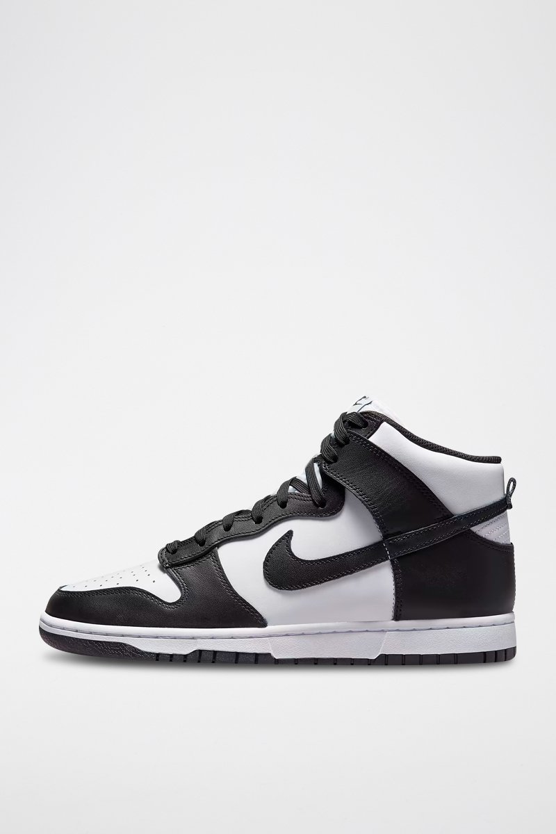 Dunk High Retro en cuir - Noir et blanc - Nike