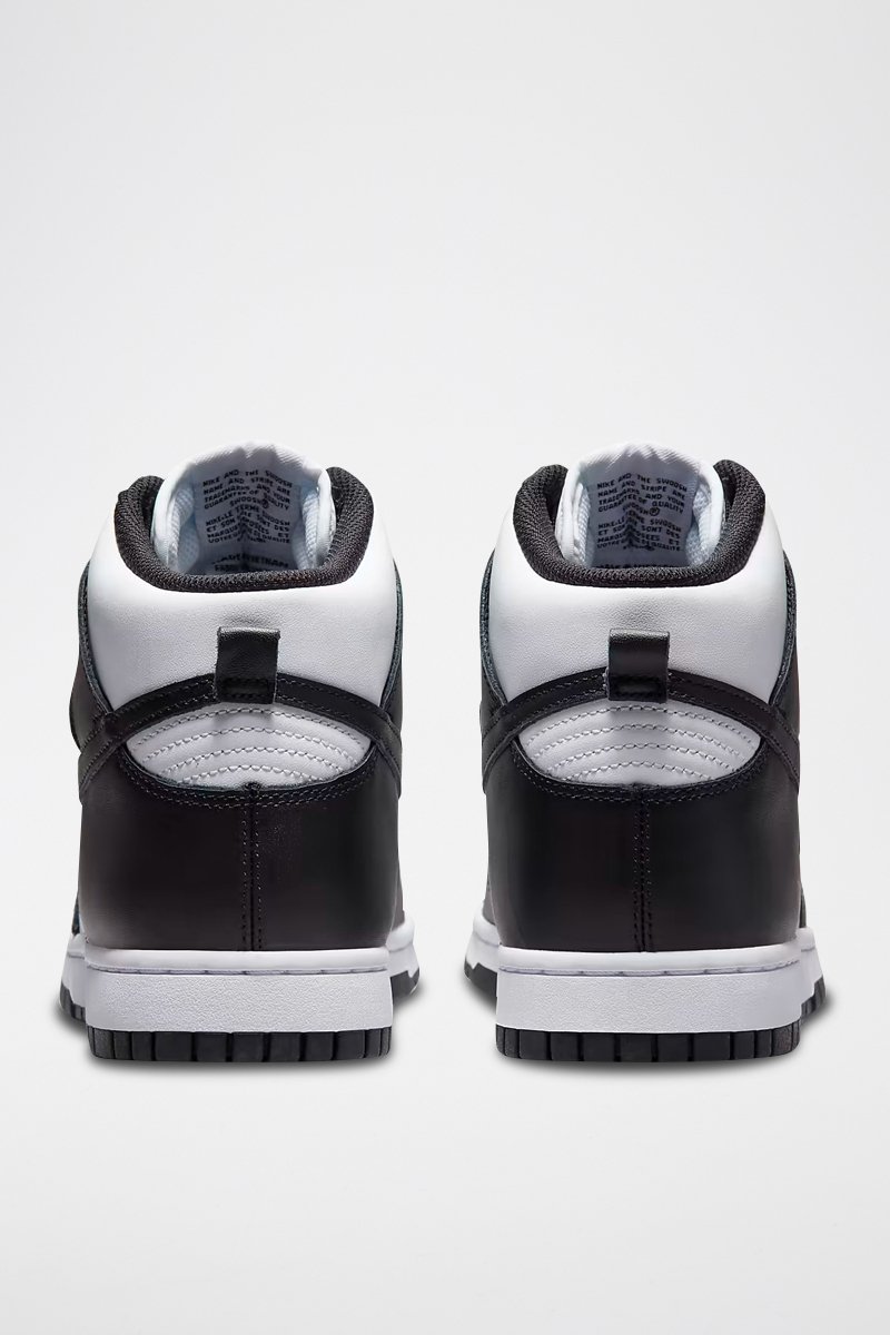 Dunk High Retro en cuir - Noir et blanc - Nike