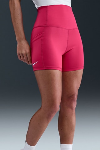 Short de tennis taille haute Advantage - Fuchsia