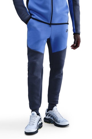 Pantalon slim Tech - Indigo et noir