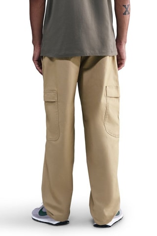 Pantalon cargo Club - Beige et blanc