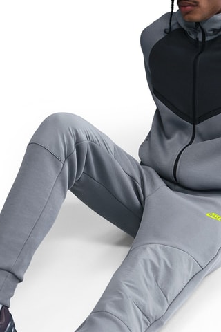 Pantalon slim - Gris clair et vert fluo
