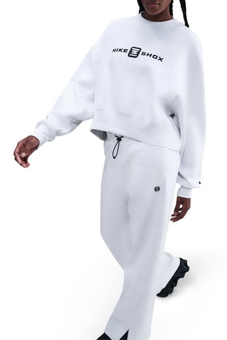 Pantalón de tiro alto Shox - Gris claro jaspeado