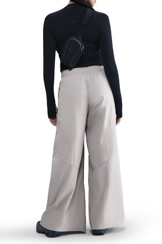 Pantalon wide legs taille haute Sportswear - Gris clair