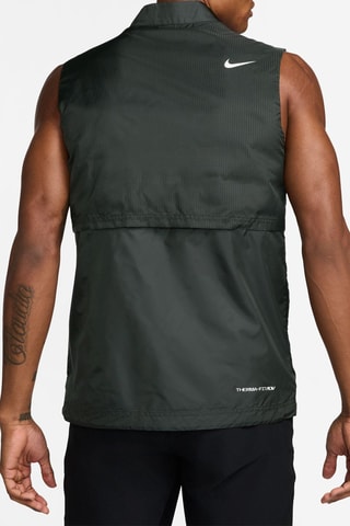 Veste sans manches - Vert foncé et blanc