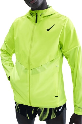 Veste de running à capuche Aeroswift - Vert fluo