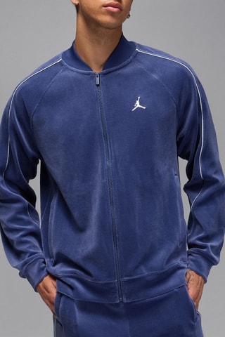 Veste de basketball en velours Brooklyn - Bleu marine