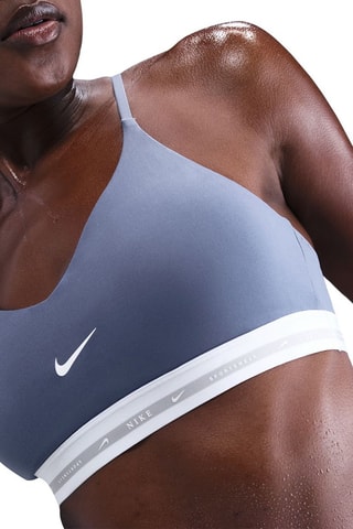 Brassière d’entrainement push-up Indy - Bleu cobalt et blanc