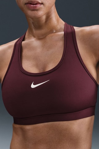 Brassière d’entraînement push-up Swoosh Medium Support - Bordeaux