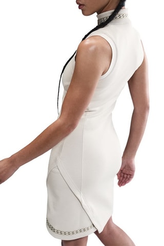 Robe fourreau - Ecru et beige