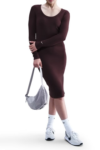 Robe midi Chill - Marron