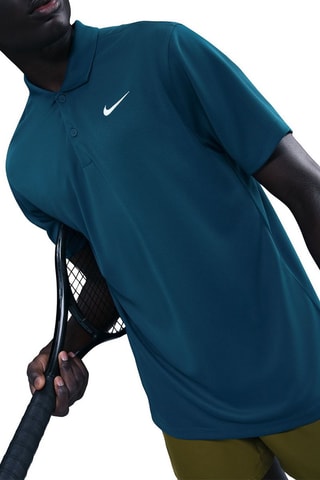 Polo de tennis Victory - Bleu canard et blanc