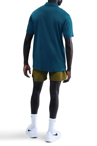 Polo de tennis Victory - Bleu canard et blanc