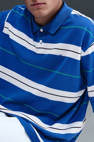 Polo oversize Club - Bleu roi