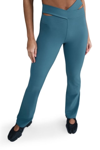 Legging taille haute Nike Zenvy Cutout - Bleu canard