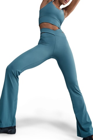 Legging taille haute Nike Zenvy Cutout - Bleu canard