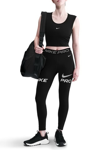 Legging 7/8 d’entraînement taille haute Nike Pro - Noir