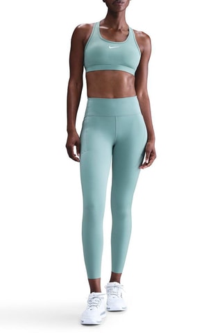 Legging de running taille haute Swift - Vert d’eau