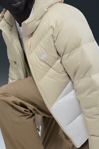 Doudoune à capuche Windrunner - Beige