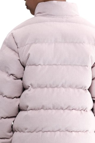 Doudoune en velours All Day Play - Mauve et blanc