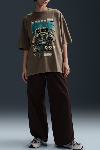 T-shirt oversize - Marron
